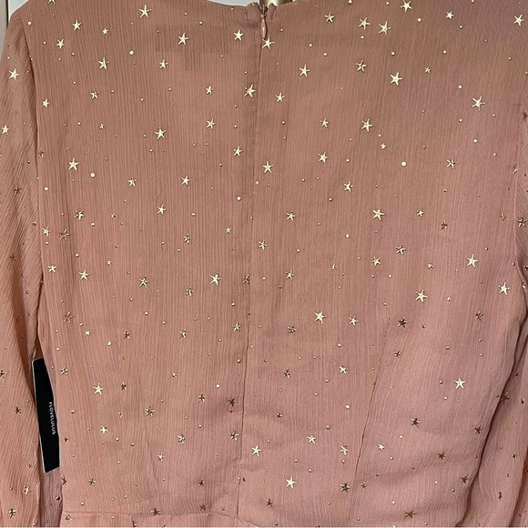 NWT Whimsical Dreams Blush Star Print Surplice Romper M - Picture 14 of 16